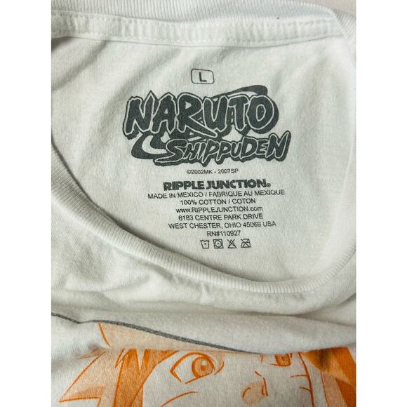Naruto Shippuden Mens T-Shirt - Sasuke & Naruto Fighting Stances Logo Size L - Picture 8 of 8